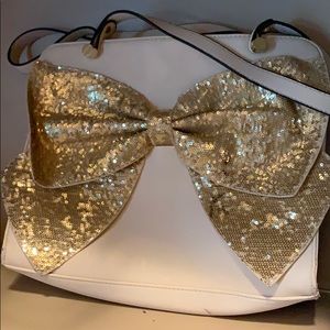 Beige and gold purse